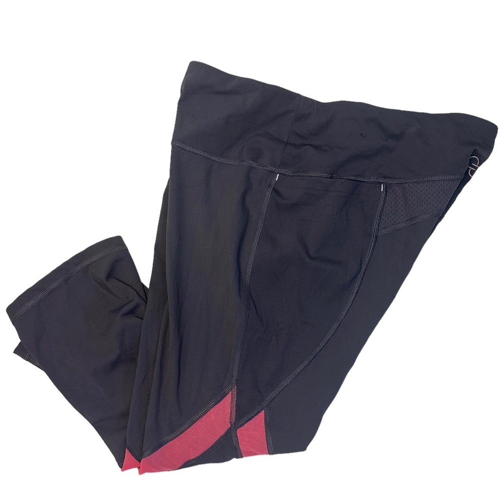 Calia Energize Capri Leggings Size M Gray Pink Mesh Gym Workout Running Athletic - Picture 5 of 9